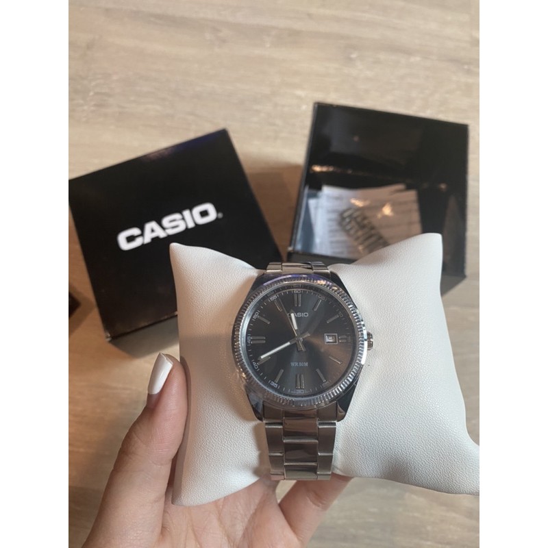 นาฬิกาข้อมือผู้ชาย Casio WR 50M MTP-1302D 1A1VDF ของแท้มือหนึ่ง (ไม่เคยใส่)