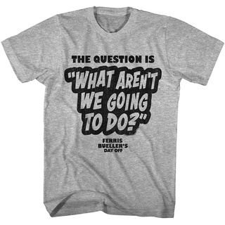 เสื้อยืดโอเวอร์ไซส์เสื้อยืดแขนสั้น พิมพ์ลายการ์ตูนชิงช้าสวรรค์ The Question Is What ArenT We Gonna Do Comedy ของขวัญวัน