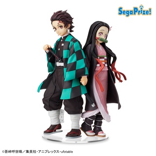 [ของแท้] Sega SPM Demon Slayer Kimetsu no Yaiba Figure Tanjiro &amp; Netsuko โมเดลฟิกเกอร์ ดาบพิฆาตอสูร ทันจิโร่ กับ เนซึโกะ