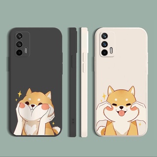 เคสโทรศัพท์ ซิลิโคนนิ่ม ขอบตรง ลายชิบะ อินุน่ารัก สําหรับ OPPO A16 A94 A53 A15 A15S A12 A7 A5S A52 A72 A92 A74 A54