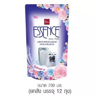 Essence น้ำยาซักผ้าเอสเซ้นซ์ สำหรับเครื่องซักผ้า เมจิกวอช กลิ่นหอมใหม่ ขนาด 700 มล. (ยกลังสุดคุ้ม)