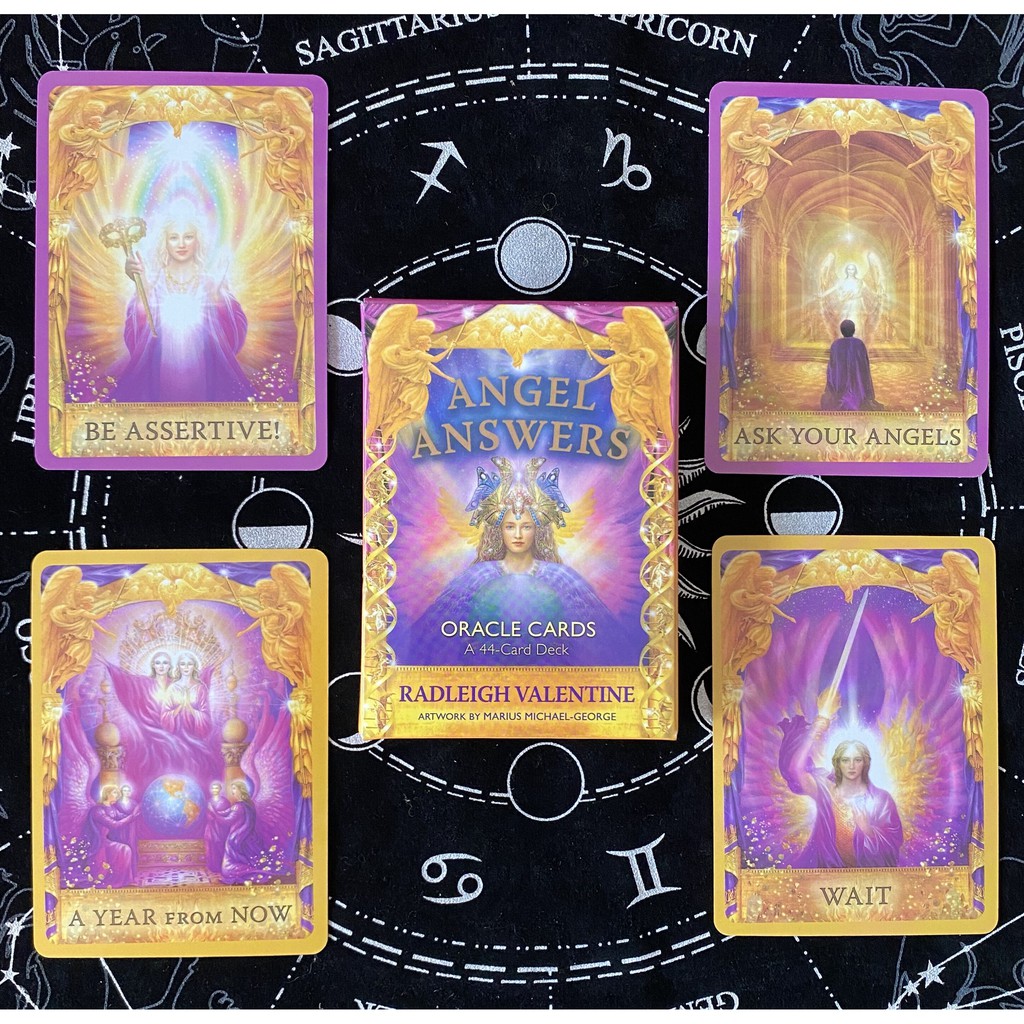 Angel Answers Oracle Cards - ฟรีซองการ์ด + หนังสือคู่มือ (PDF) + เล็ก