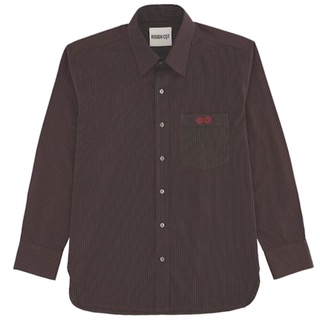 ROUGH CUT BROWN POPLIN SHIRT