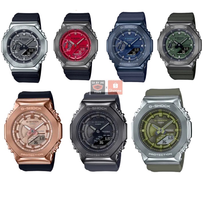 NEW GSHOCK GM-2100 GM-S2100 GM-2100B ประกันศูนย์ 1 ปี(GM-S2100CW-7A หญิง)