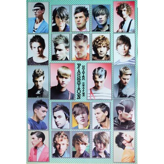 โปสเตอร์ ทรงผม Hairstyles ภาพทรงผม รูปทรงผม โปสเตอร์ติดผนัง โปสเตอร์สวยๆ poster