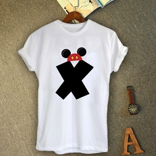 เสื้ออักษรลายหมวกมิกกี้ อักษร X