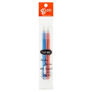 🔥ยอดนิยม!! จีซอฟท์ ตีตุ๊ส ปากกาลูกลื่นเจล 0.38มม. (TITUS-RB-2) 2 ด้าม G Soft Titus 0.38mm Ball Point Gel Pen (TITUS-RB-2