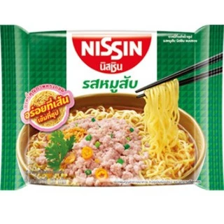 นิสชินบะหมี่ซอง ต้มยำกุ้งแซ่บ,หมูมะนาว,หมูสับ,แซ่บเล้ง แพค5ซอง