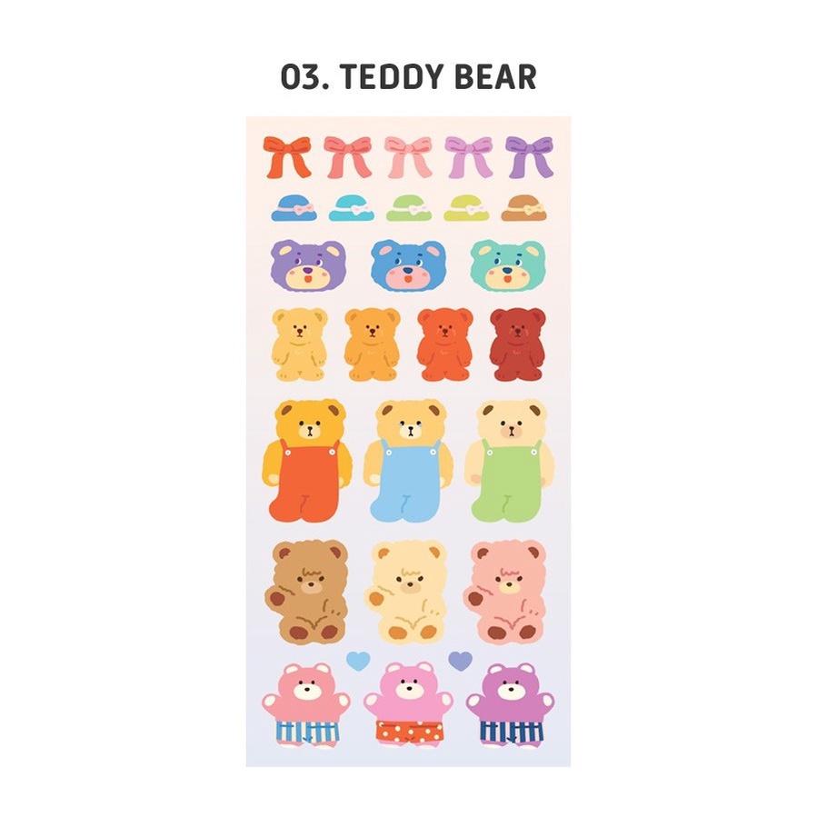 My Stuff Removable Sticker สติ๊กเกอร์พรีเมียมจากเกาหลี ลอกได้ไม่ทิ้งคราบ