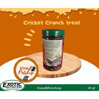 [Exotic Nutrition] จิ้งหรีดฟรีซดราย 45 กรัม (1.60 oz.) สำหรับสัตว์เลี้ยง Cricket Crunch (EN2654) EXP : 11/2023