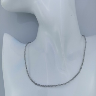 925 Sterling Silver AA+ Labradorite Beads Necklace สร้อยคอลูกปัดลาบราโดไรท์ AA+ เงินแท้ 925