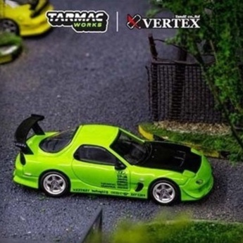 (TARMAC WORKS) VERTEX RX-7 FD3S Light Green 1:64