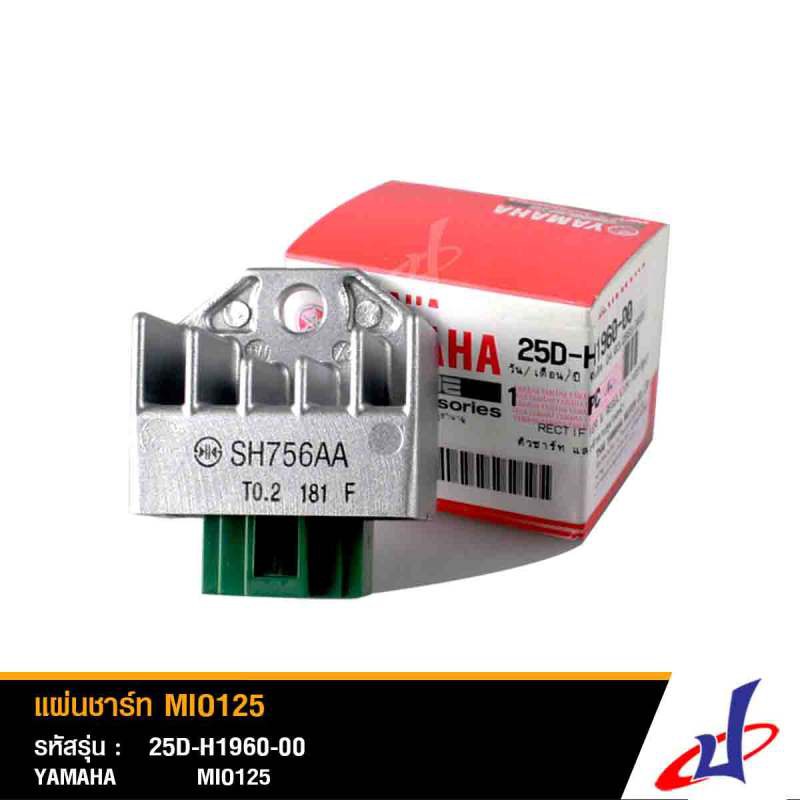 แผ่นชาร์ท ตัวชาร์ทและตัวควบคุมไฟหน้า ยามาฮ่า มีโอ 125 YAMAHA MIO 125 อะไหล่แท้จากศูนย์ Yamaha  25D-H