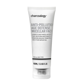 Charcoalogy Anti-Pollution Age Defense Micellar Face Wash 100ml. ชาร์โคโลจี แอนตี้เอจ ดีเฟนซ เฟเชี่ยว วอช