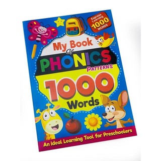 หนังสือฝึกอ่านภาษาอังกฤษสำหรับเด็ก My Book Phonics Patterns 1000 Words