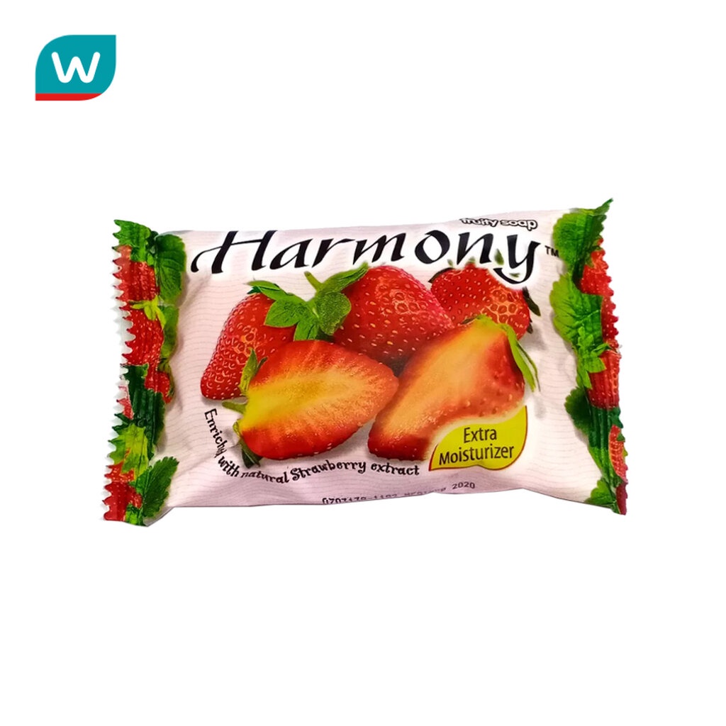 Harmony ฮาร์โมนี่ สบู่ผลไม้ กลิ่นสตอเบอร์รี่ 75 กรัม