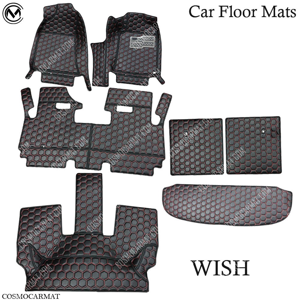 พรมรถ วิช พรมรถยนต์ TOYOTA - WISH ปี2004-2006 เข้ารูปตรงรุ่น 100% พรมใส่รถเข้ารูป กันน้ำ กันฝุ่น ปกป้องพื้นรถ🔰