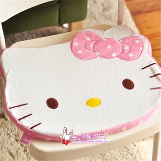 KT เบาะรองนั่ง รูปหน้าแมว Hello Kitty น่ารักมาก แบบสากล สําหรับรถยนต์