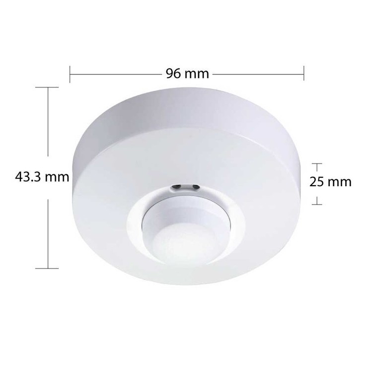 สวิทซ์ เซนเซอร์ สวิทย์ จับความเคลื่อนไหว เปิดไฟฟ้าอัตโนมัติ 220V/AC 5.8GHz Microwave Movement Motion Detector Sensor
