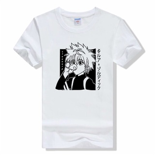 [S-5XL] เสื้อยืดคอกลม แบบนิ่ม พิมพ์ลายอนิเมะ Kawaii Hisoka Hunter X Hunter สําหรับผู้ชาย และผู้หญิง