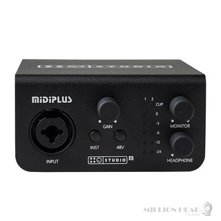 MidiPlus : Studio M Pro by Millionhead (Mic Preamps คุณภาพดีกว่าเดิม รองรับ USB 2.0 ความละเอียดอยู่ที่ 24bit/192KHz)