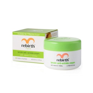 Rebirth Lanolin Anti Wrinkle Cream with Vitamin E 100ml (ลาโนติน แอนตี้ ริงเคิล ครีม)