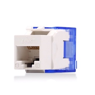 Link US-1006STF CAT 6 RJ45 Modular Jack Unshield, Slim Tool Free, White Color