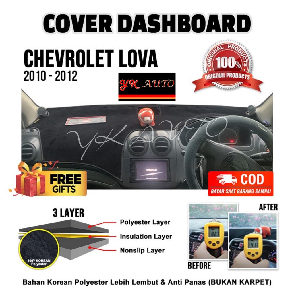 Chevrolet Lova Premium Dashboard Cover Lova Dashboard Cover YK AUTO Dashboard