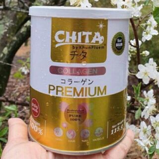 Collagen ผง บำรุงผิว เพื่อผิวสุขภาพดี ขาวกระจ่างใส chita premium ชิตะ คอลลาเจน แท้ 100%