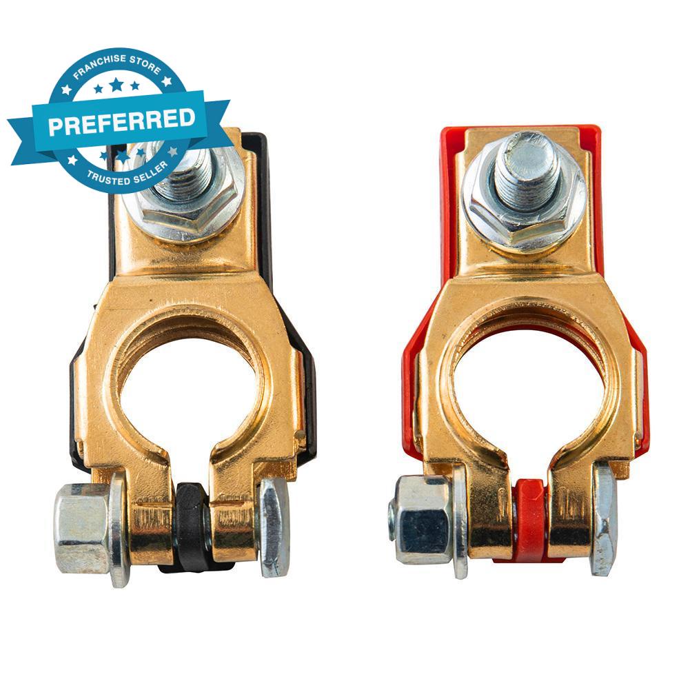 ขั้วต่อเทอร์มินัลแบตเตอรี่รถยนต์ Top Post Positive Negative Universa Heavy l Duty P1Q0