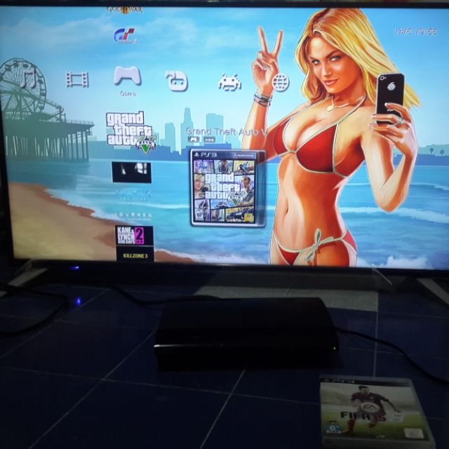 แผ่นแท้GTA5​ สภาพดีของเครื่องPs3ครับ