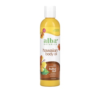 Alba Botanica, Hawaiian Body Oil, Kukui Nut, 8.5 fl oz (251 ml)