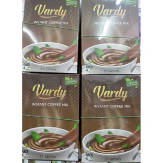 Vardy Coffee​ กาแฟวาร์ดี้ กาแฟลดน้ำหนัก กาแฟเพื่อสุขภาพ​ (1กล่อง 15ซอง)​