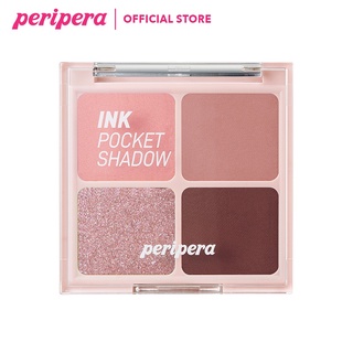 PERIPERA อายแชโดว์พกพา 4 เฉดสี รุ่น INK POCKET SHADOW PALETTE