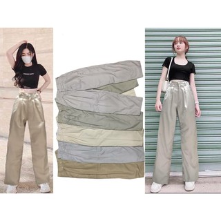 กางเกงขายาววินเทจ ทรงลุง ฟรีไซร์ ใส่สบายผ้าดีไม่ร้อนมีหลายสี
