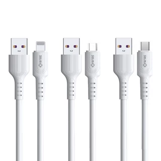 OWIRE สายชาร์จ Micro USB Type-C 1m เนื้อซิลิโคน 2.4A สายชาร์จเร็ว