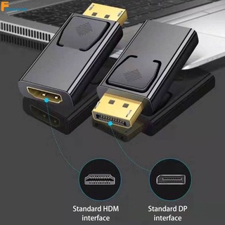 อะแดปเตอร์แปลงเสียงวิดีโอ Dp เป็น HDMI 1080P ตัวผู้ ตัวเมีย ชุบทอง สําหรับคอมพิวเตอร์ แล็ปท็อป มอนิเตอร์ FORE