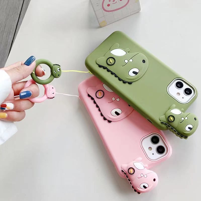 พร้อมส่งจากไทย เร็ว1-2วัน Silicone 🦕เคสไดโนเสาร์ เคสกันกระแทกเคสซิลิโคน iphoneXr-Xsmax i11Pro-11ProM