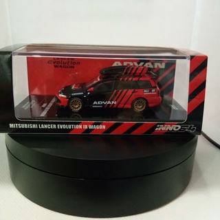 INNO64 No.IN64-EVO9W-ADRB MITSUBISHI Lancer Evolution IX Wagon "ADVAN" Livery with Roof Cargo Box