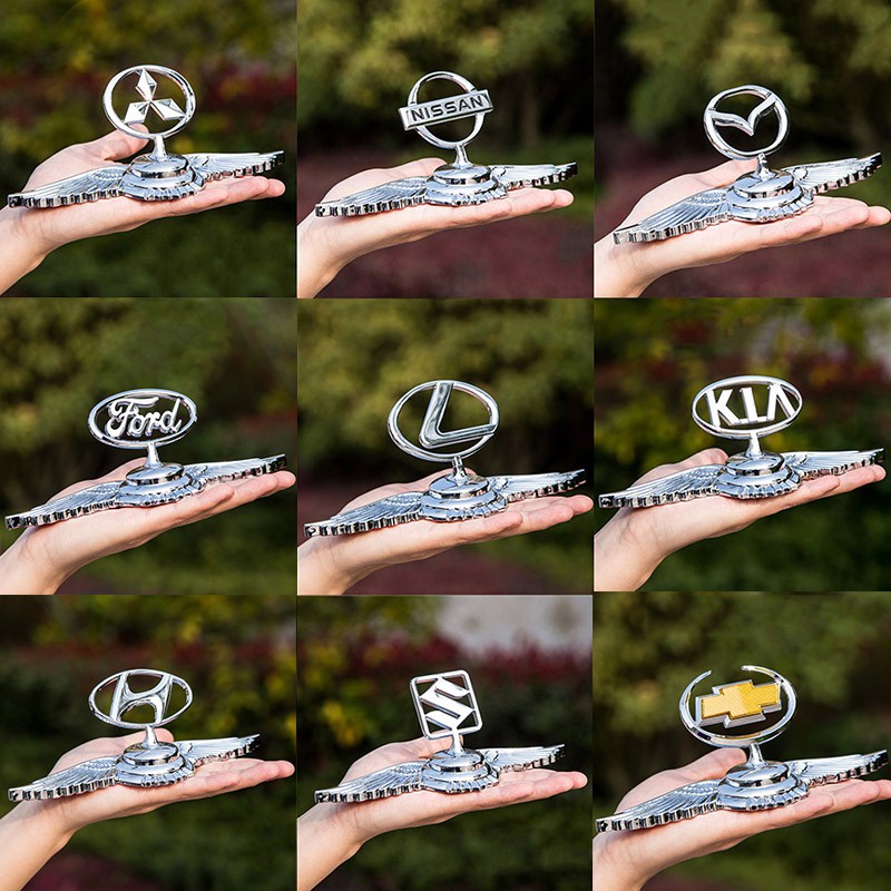 โลหะรถด้านหน้า Hood Bonnet สติกเกอร์สําหรับ Skoda Lexus KIA Peugeot Suzuki Buick Nissan Mitsubishi A