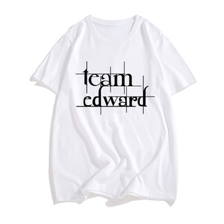 ♠☎❈Twilight Team Edward Tshirt ภาพยนตร์ Twilight Saga TShirt ผู้ชายเสื้อผ้าแฟชั่นฤดูร้อนลำลองแขนสั้น Tee Ropa Hombre ผลิ