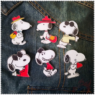 ❉ เข็มกลัดอะคริลิค ลายการ์ตูน Snoopy ❉ เข็มกลัดคอสเพลย์ อะคริลิค ของขวัญ สําหรับเก็บสะสม 1 ชิ้น