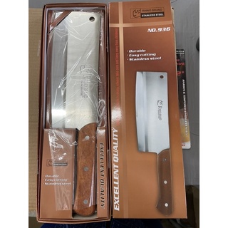 มีดอีโต้9นิ้ว🦏ตราRhino🦏KITCHEN-KNIFE-STAINALESSTEEL🦏RHINO-BRAND🦏No.936🦏9’’ChoppingKnife
