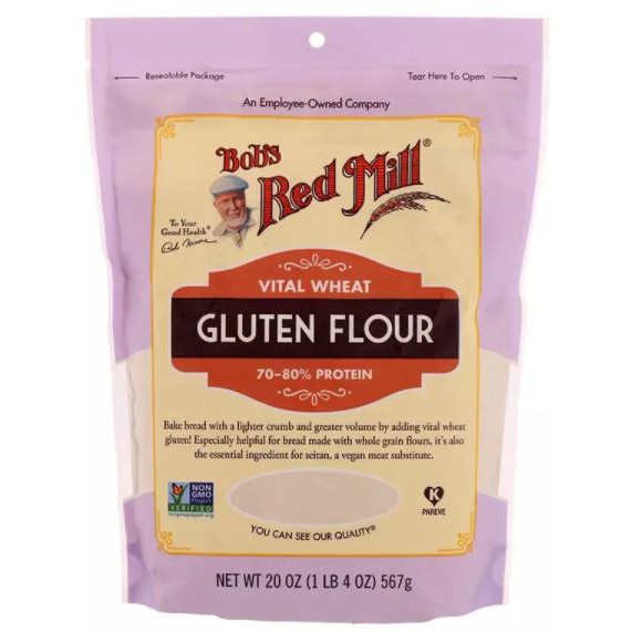 KETO : Bob's Red Mill Vital Wheat Gluten Flour แป้งวีทกลูเตน USA 567g