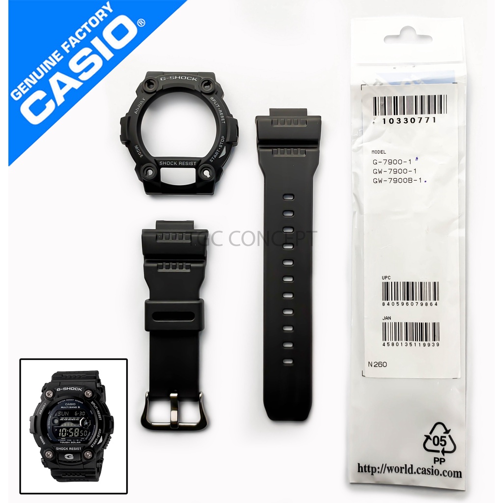 Band & BEZEL REPLACEMENT PART สําหรับ WATCH G-SHOCK GW-7900B-1 / GW7900B-1 / GW-7900 / G-7900