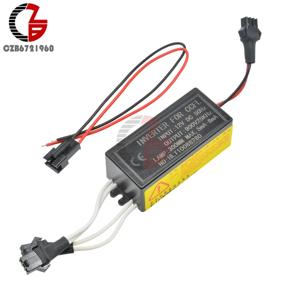 DC 12V ถึง 900V CCFL อินเวอร์เตอร์ชายการเชื่อมต่อสําหรับ CCFL Angel Eyes E46 E39 E53 Driver โปรเจคเต