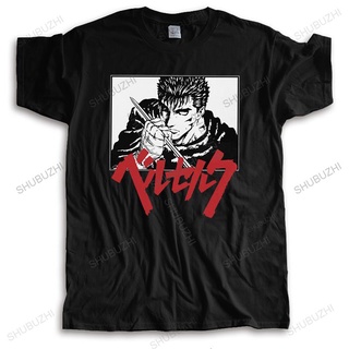 [S-5XL] เสื้อยืดคอกลม แขนสั้น ผ้าฝ้าย พิมพ์ลายการ์ตูนอนิเมะมังงะ Griffith Guts แฟชั่นสําหรับผู้ชาย