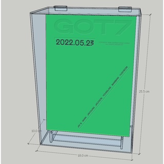 Got7 กล่องอัลบั้ม EP ใหม่ / กล่องอัลบั้มอะคริลิค GOT7 New EP / กล่องอัลบั้มอะคริลิค GOT7