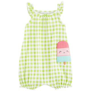 Carters Romper Suit 1Pc Yellow L8 คาร์เตอร์เสื้อผ้าชุดเต็มตัวแขนกุด