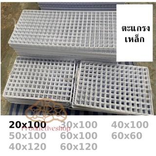 ตะแกรงลวด ชุบขาวดำ 20x100 ตะแกรงแขวนสินค้า ตะแกรงแขวนของ ตะแกรงขายของ สำหรับแขวนโชว์ pd99